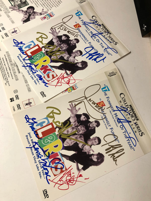 CLERKS DVD Cast signed by 21
