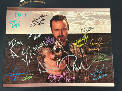 (Copy) Breaking Bad 12x16 (B4)cast of 13: Dean, Aaron(w/quote), Gunn, RJ, Odenkirk, Banks, Cruz, Matt, Charles, Betsy, Luis & Daniel Moncada, Steven Q.