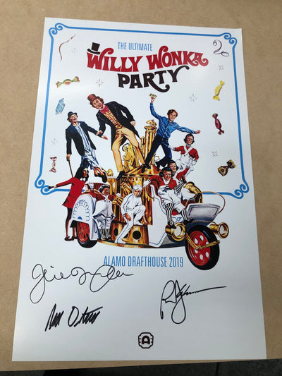 Wonka 11x17 signed by 3 WINTER DEAL 2024