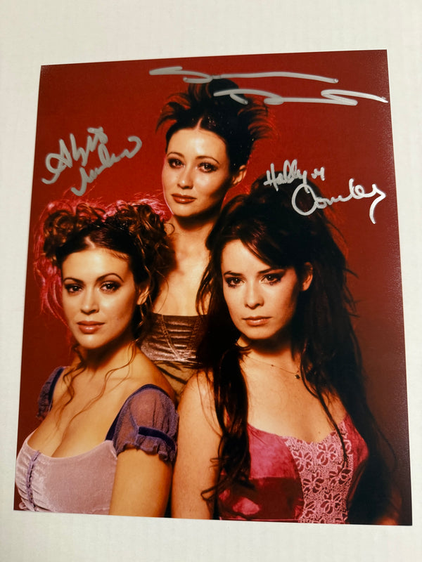 Charmed 8x10 (c) cast signed by all 3: Shannen, Holly and Alyssa