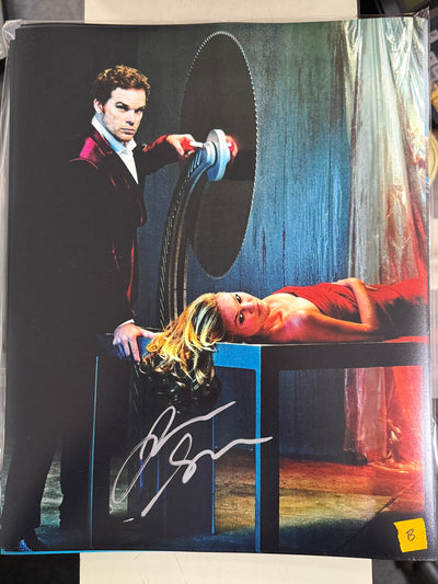 Dexter dual signed 11x14 (b)   by Michael C. Hall /Prev signed by Julia Stiles