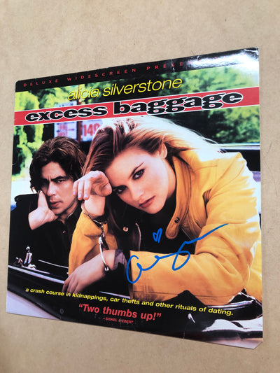Alicia Silverstone signed laserdisc sleeve (no disc) WINTER DEAL 2024