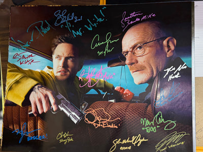 Breaking Bad 16X20 (A1) cast signed by 14 (quote from Aaron)
