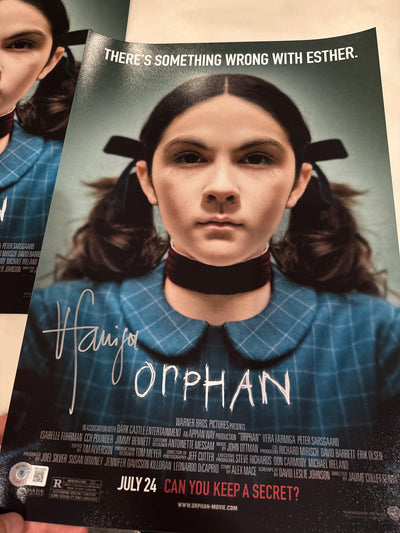 Orphan movie poster 12x18 signed by Vera Farmiga (c)