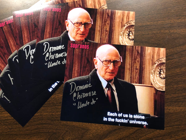 Sopranos “Uncle Jr” 8x10 (d) Dominick Chianese