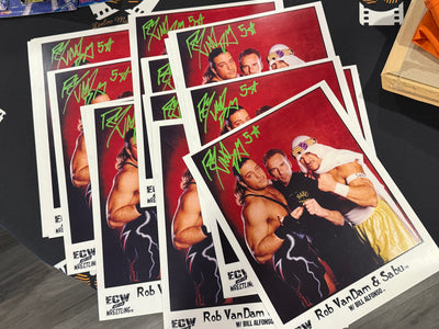 RVD Rob van dam 11x14 signed