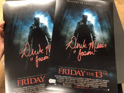 Friday The 13th ('09) mini poster  Dual signed