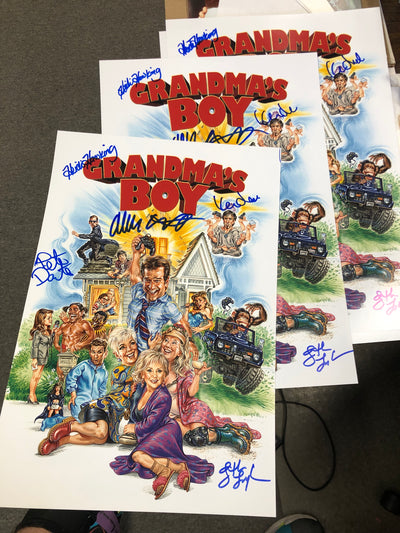 Grandma's Boy 12x18 Cast Signed by 7