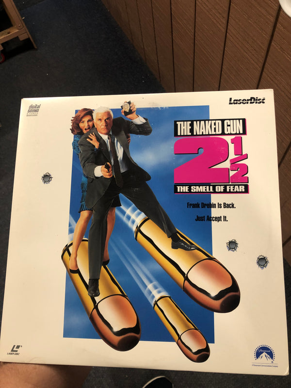 The Naked Gun 2 1/2 'the smell of fear' Laserdisc signed by Priscilla Presley