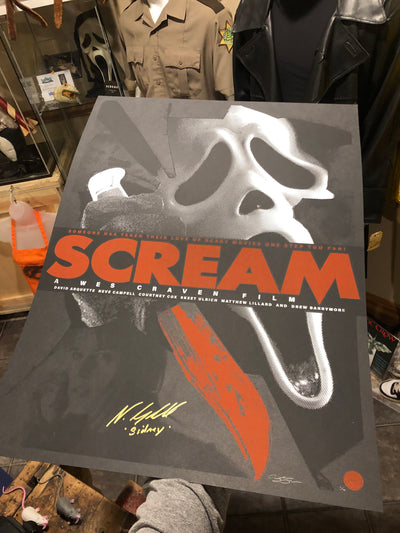 Scream screen print 1 of 4 cast signed by 8