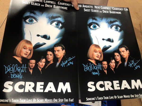 Scream cast signed 12x18 mini poster  signed by 7 (OG1)