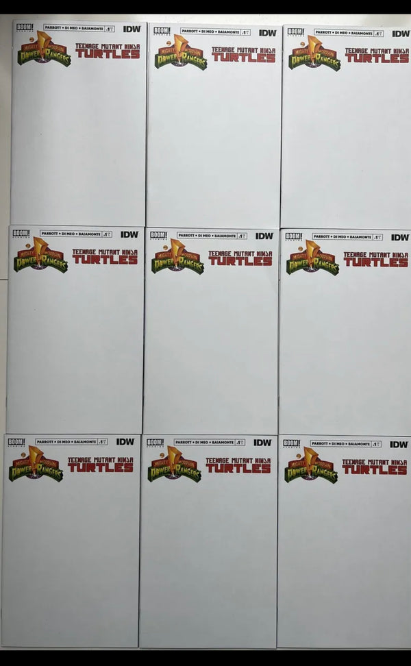 Kevin Eastman Teenage Mutant Ninja Turtles & Power Rangers Blank Cover comic book