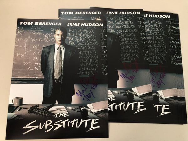 The Substitute 11x14 dual signed by Raymond Cruz & Ernie Hudson