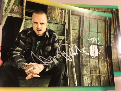 AARON PAUL - 12X16 - Jesse Window Signed