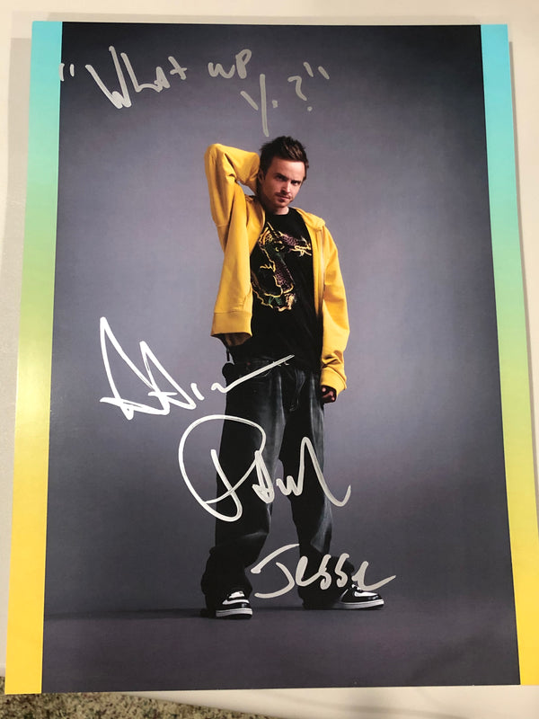 AARON PAUL - 12X16 - What up Yo? Signed