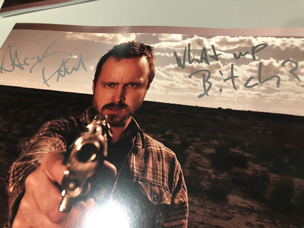 AARON PAUL - 12X16 - What up B****? Signed