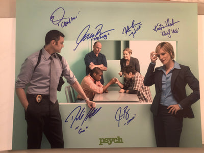 PSYCH - 16x20 Cast of 6 Thumbwrestling Promo