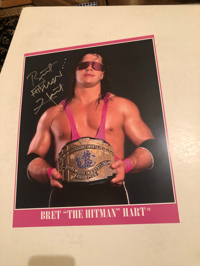 BRET HART- 11x14 Intercontinental Champ Promo