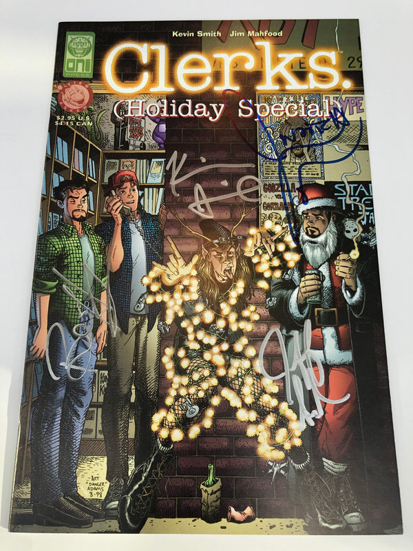 KEVIN SMITH, JASON MEWES, JEFF ANDERSON & BRIAN O'HALLORAN - Signed Clerks Holiday Special Comic