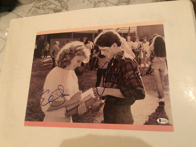 RALPH MACCHIO & ELISABETH SHUE - Karate Kid Dual "School Yard" 12x16