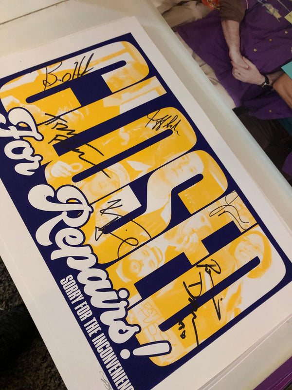 SIGNING EXCLUSIVE: CLERKS 2 INSPIRED PRINT (STUDIOHOUSE DESIGNS) - SIGNED BY JAY MEWES, BRIAN O'HALLORAN, JEFF ANDERSON, ROSARIO DAWSON, TREVOR FEHRMAN AND KEVIN SMITH