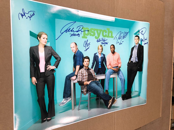 PSYCH - Poster 24x36 Signed by Cast of 6