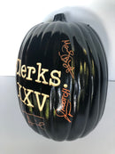 SIGNING EXCLUSIVE:  Clerks Hand Carved Light Up Pumpkin (Ian's Pumpkin Carving) - Signed by Brian O'Halloran, Jay Mewes, Marilyn Ghigliotti, Kevin Smith and Jeff Anderson