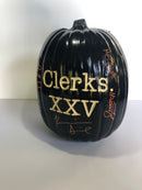 SIGNING EXCLUSIVE:  Clerks Hand Carved Light Up Pumpkin (Ian's Pumpkin Carving) - Signed by Brian O'Halloran, Jay Mewes, Marilyn Ghigliotti, Kevin Smith and Jeff Anderson