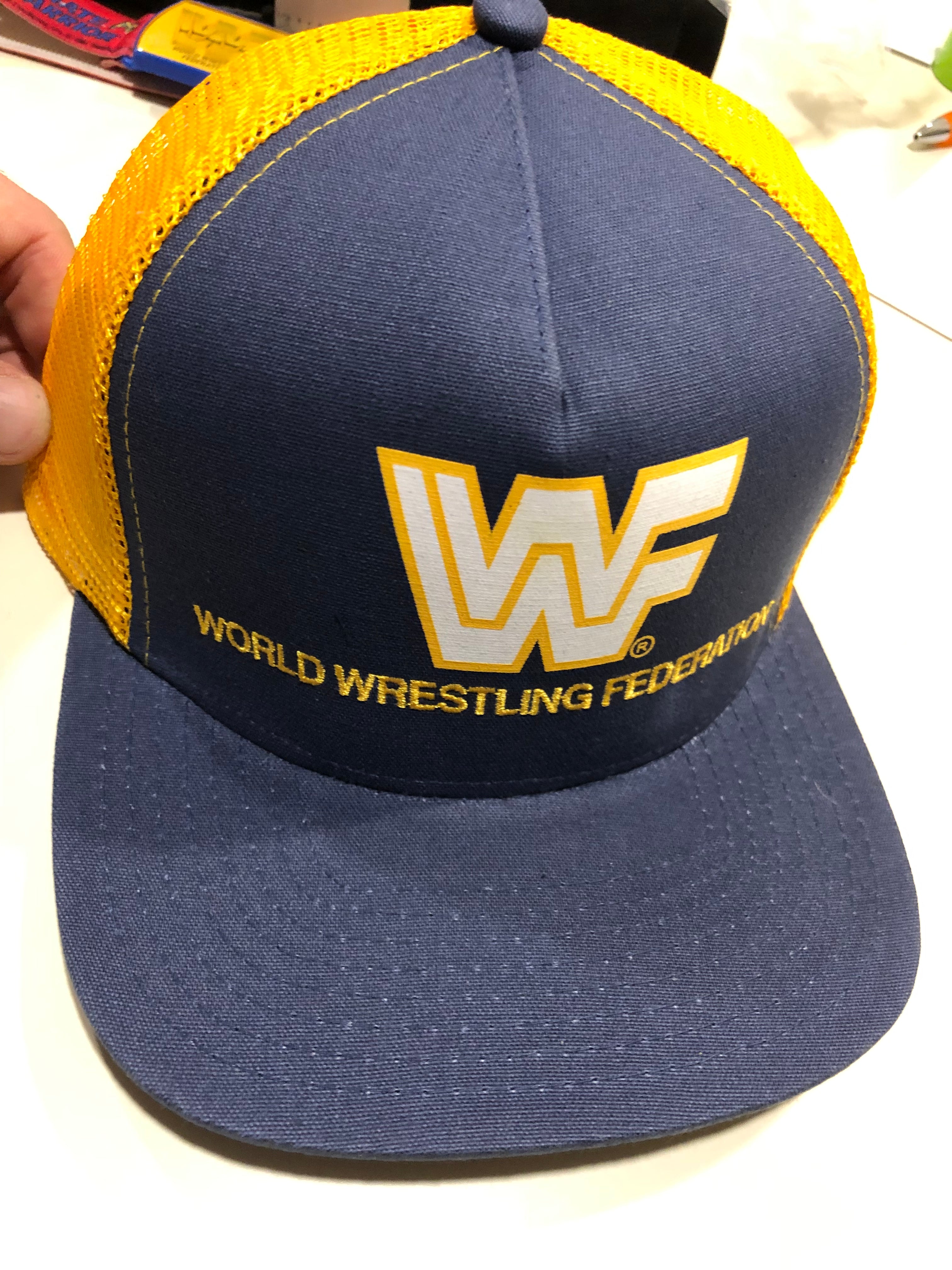 WWF/WWE Bret Hart Original 1994 Mütze Cap Vintage WWF/WWE Bret Hart Original 1994 Mütze Cap Vintage