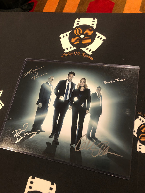 XFILES CAST- 11x14 Signed by 4